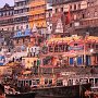 India - Varanasi on the Ganges at sunset